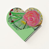 Red Rosa Notizblock (Rückseite)