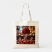 Red Rose Aesthetic Valentine Romantic Tote Bag Tragetasche (Rückseite)
