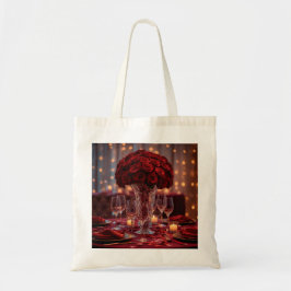 Red Rose Aesthetic Valentine Romantic Tote Bag Tragetasche