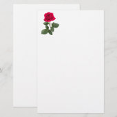 Red Rose Briefpapier (Vorne/Hinten)