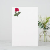 Red Rose Briefpapier (Stehend Vorderseite)