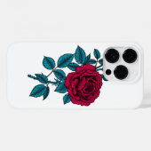 Red Rose Case-Mate iPhone Hülle (Rückseite (Horizontal))