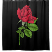 Red Rose Duschvorhang (Vorderseite)