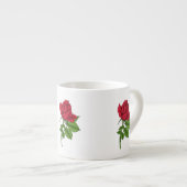 Red Rose Espressotasse (Vorderseite Rechts)