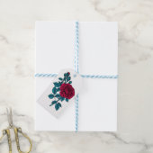 Red Rose Geschenkanhänger (Mit Garn)