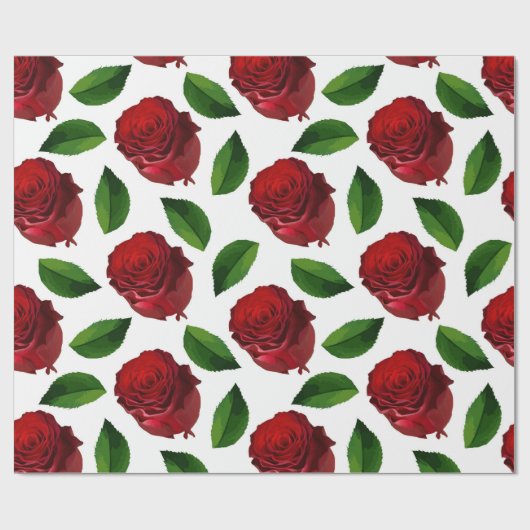 Red Rose Geschenkpapier (Flach)