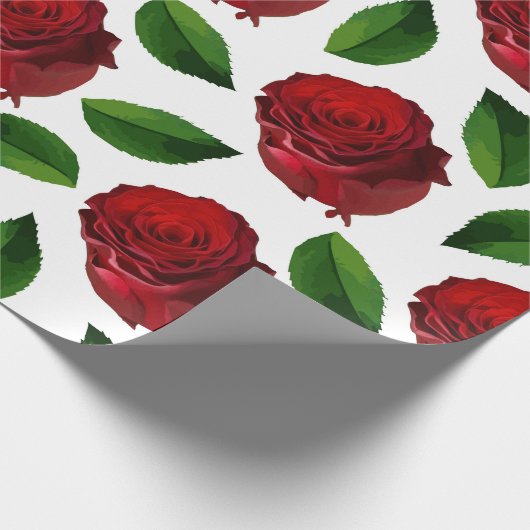 Red Rose Geschenkpapier (Ecke)