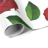 Red Rose Geschenkpapier (Rolleneckpunkt)