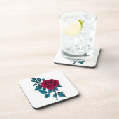 Red Rose Getränkeuntersetzer (Rechte Seite)