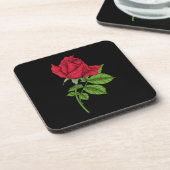 Red Rose Getränkeuntersetzer (Linke Seite)