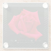 Red Rose Glasuntersetzer (Rückseite)