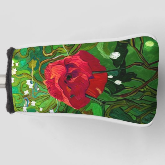RED ROSE GOLF HEADCOVER (Vorderseite)