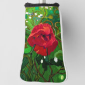 RED ROSE GOLF HEADCOVER (Rotieren 90)