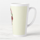 Red Rose Heart Couple Silhouette Large Latte Mug  Milchtasse (Rechts)