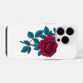 Red Rose iPhone Hülle (Rückseite (Horizontal))
