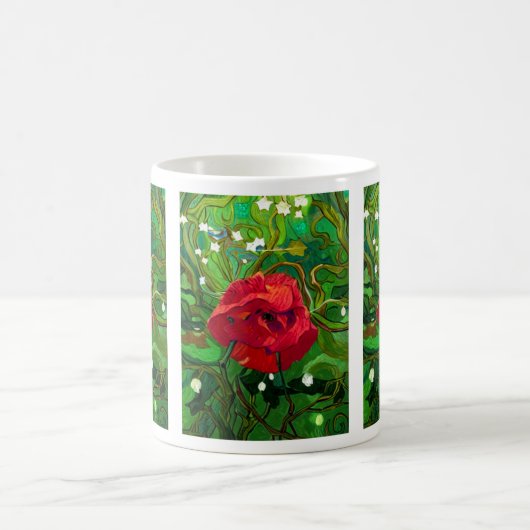 RED ROSE KAFFEETASSE (Mittel)