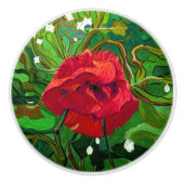 RED ROSE KERAMIKKNAUF (Vorderseite)