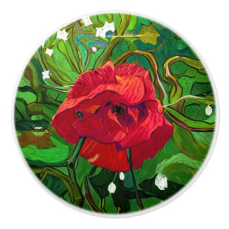 RED ROSE KERAMIKKNAUF