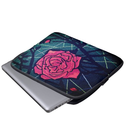Red Rose Laptopschutzhülle (Vorne Knopf)