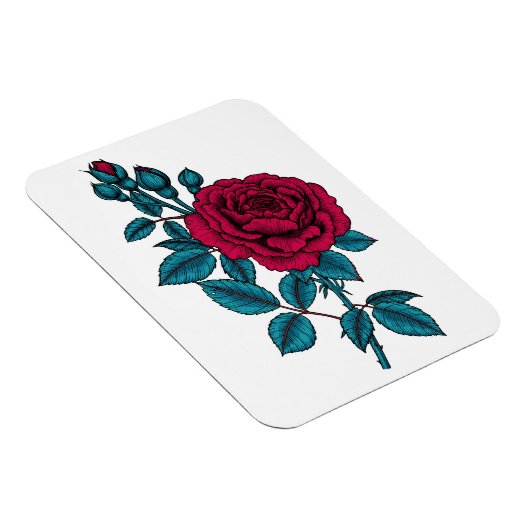 Red Rose Magnet (Rechte Seite)