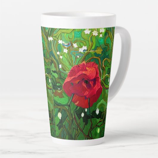 RED ROSE  MILCHTASSE (Rechte Ecke)