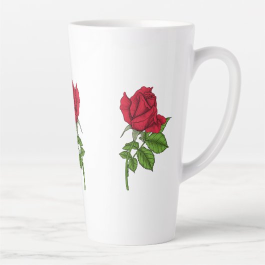 Red Rose Milchtasse (Rechts)