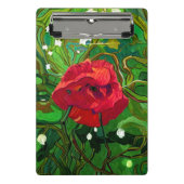 RED ROSE  MINI KLEMMBRETT (Vorderseite)