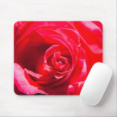 Red Rose Mousepad (Mit Mouse)