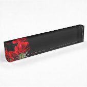 Red Rose Namensplakette