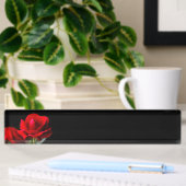 Red Rose Namensplakette