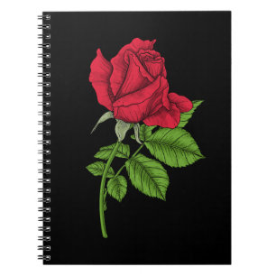 Red Rose Notizblock