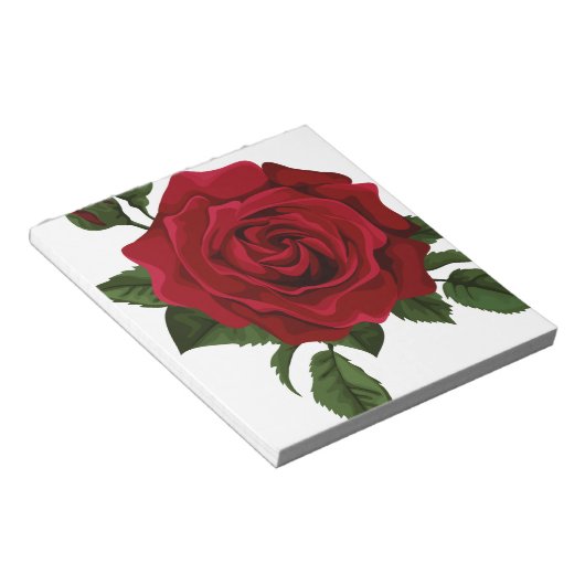 Red Rose Notizblock (angewinkelt)
