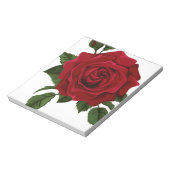 Red Rose Notizblock (Rotiert)