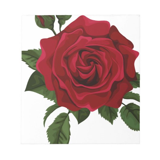 Red Rose Notizblock (Vorderseite)
