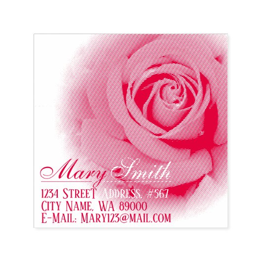 Red Rose Permastempel (Design)
