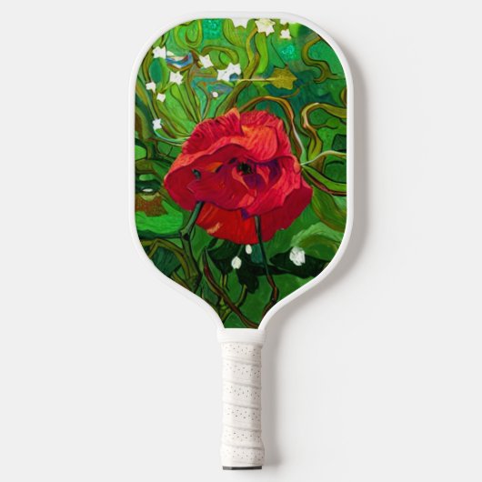 RED ROSE PICKLEBALL SCHLÄGER (Vorderseite)
