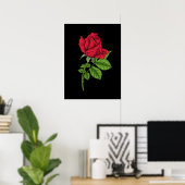 Red Rose Poster (Heimbüro)
