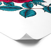 Red Rose Poster (Ecke)