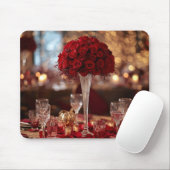 Red Rose Romantic Valentine Office Desk Mouse Pad Mousepad (Mit Mouse)