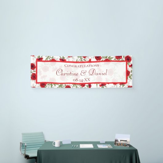 Red Rose Romantic Wedding Banner (Messeveranstaltung)