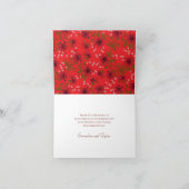 Red Rose Romantic Wedding Thank You Cards Einladung (Innenseite)