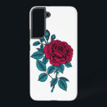 Red Rose Samsung Galaxy Hülle<br><div class="desc">Vektor zeichn eines Zweiges der rote Rose.</div>