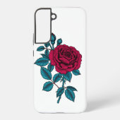 Red Rose Samsung Galaxy Hülle (Rückseite)