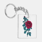 Red Rose Schlüsselanhänger (Vorderseite links)