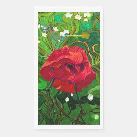 RED ROSE SERVIETTE (Vorderseite)