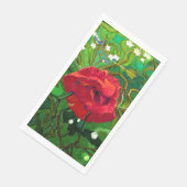 RED ROSE SERVIETTE (Ecke)