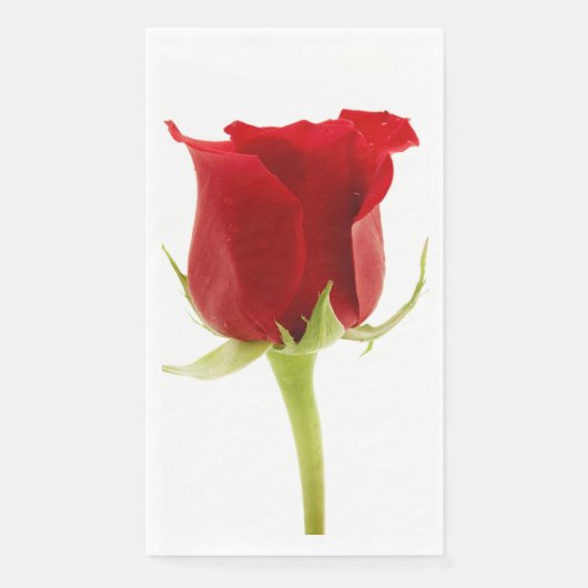Red rose serviette (Vorderseite)