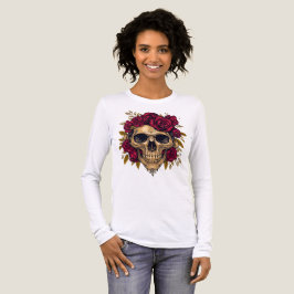 Red Rose Skull | Gothic Halloween Tee