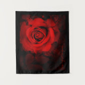 Red Rose [Tapestry] Wandteppich (Vorderseite)
