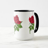 Red Rose Tasse (VorderseiteRechts)